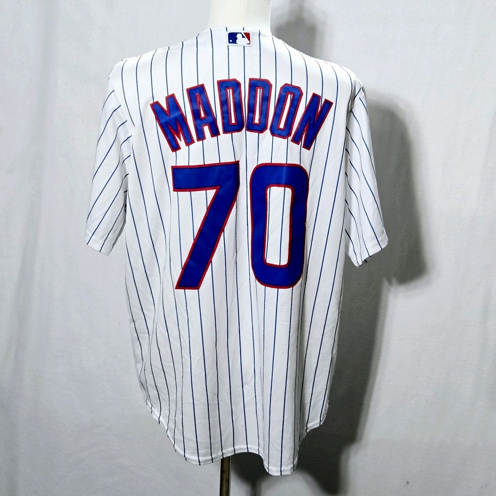 Chicago Cubs Majestic Jersey Joe Maddon Major League Large‎